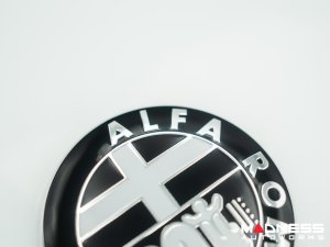 Alfa Romeo Emblem Covers - Front + Back Set - V1 - 74mm Alfa Romeo Emblem Covers - Front + Back Set - V1 - 74mm